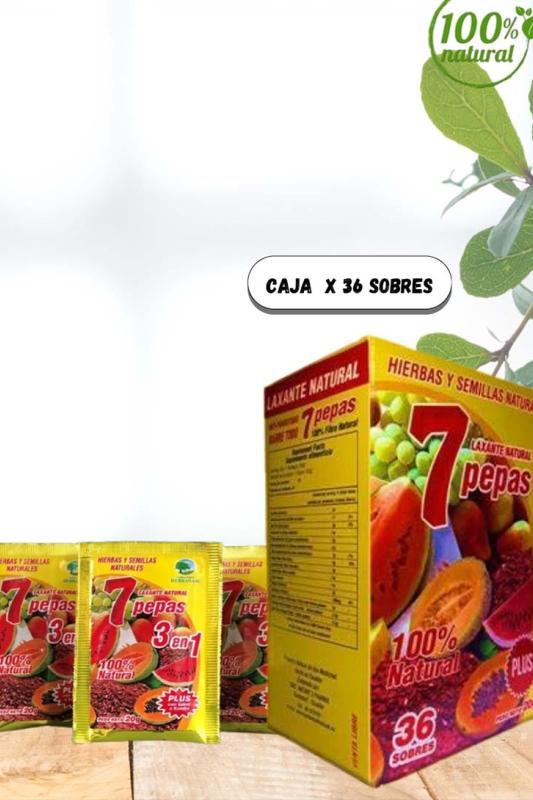 7 PEPAS LAXANTE NATURAL 100% NATURAL